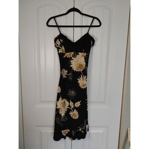 Vtg LaBelle Babydoll Y2K Romantic Fairy Midi Medium Slip Dress Whimsical Dance